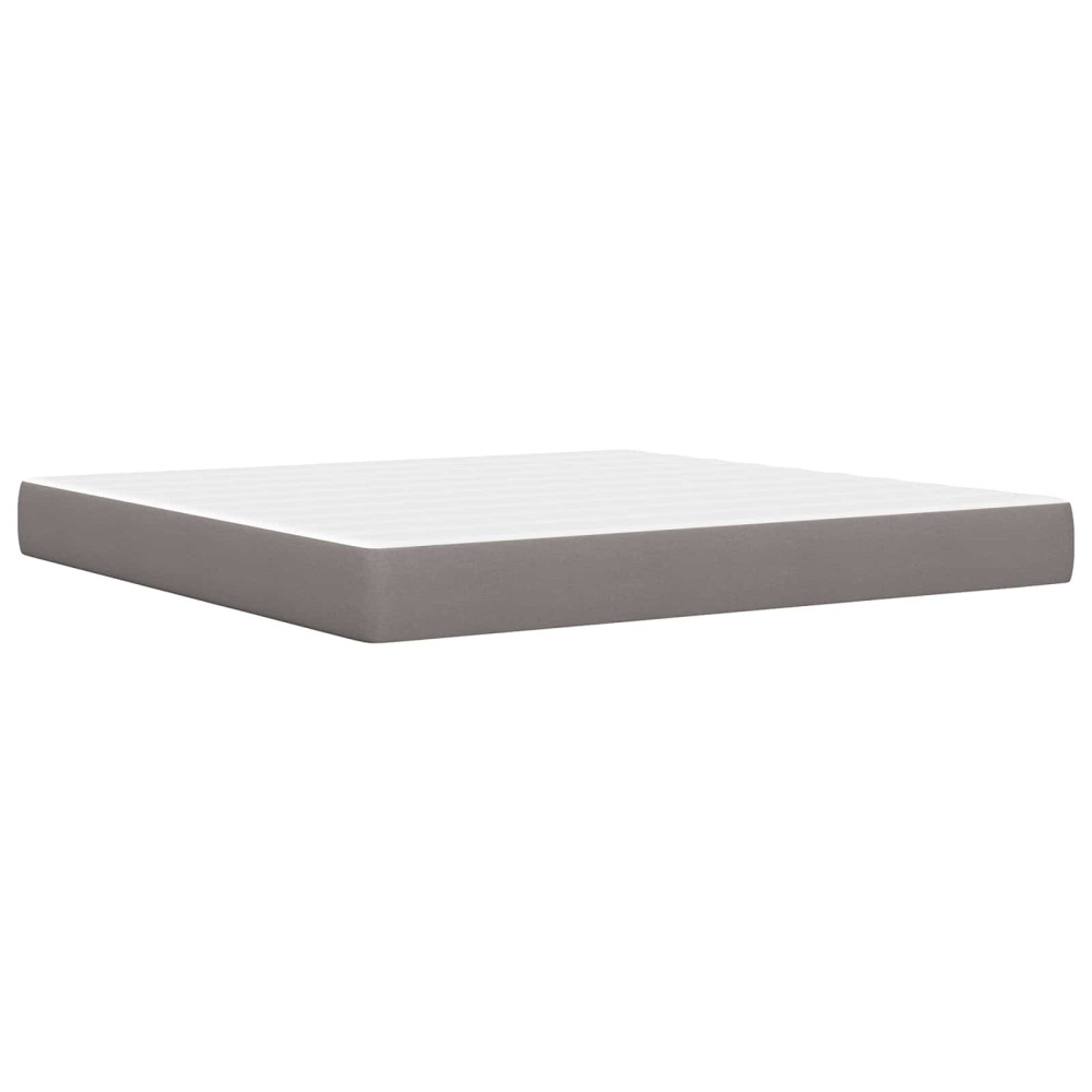 Produktbild för Sängram Taupe 180 x 200 cm Polyester