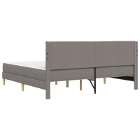 Produktbild för Sängram Taupe 180 x 200 cm Polyester
