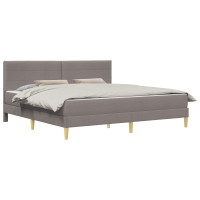 Produktbild för Sängram 200 x 200 cm Taupe