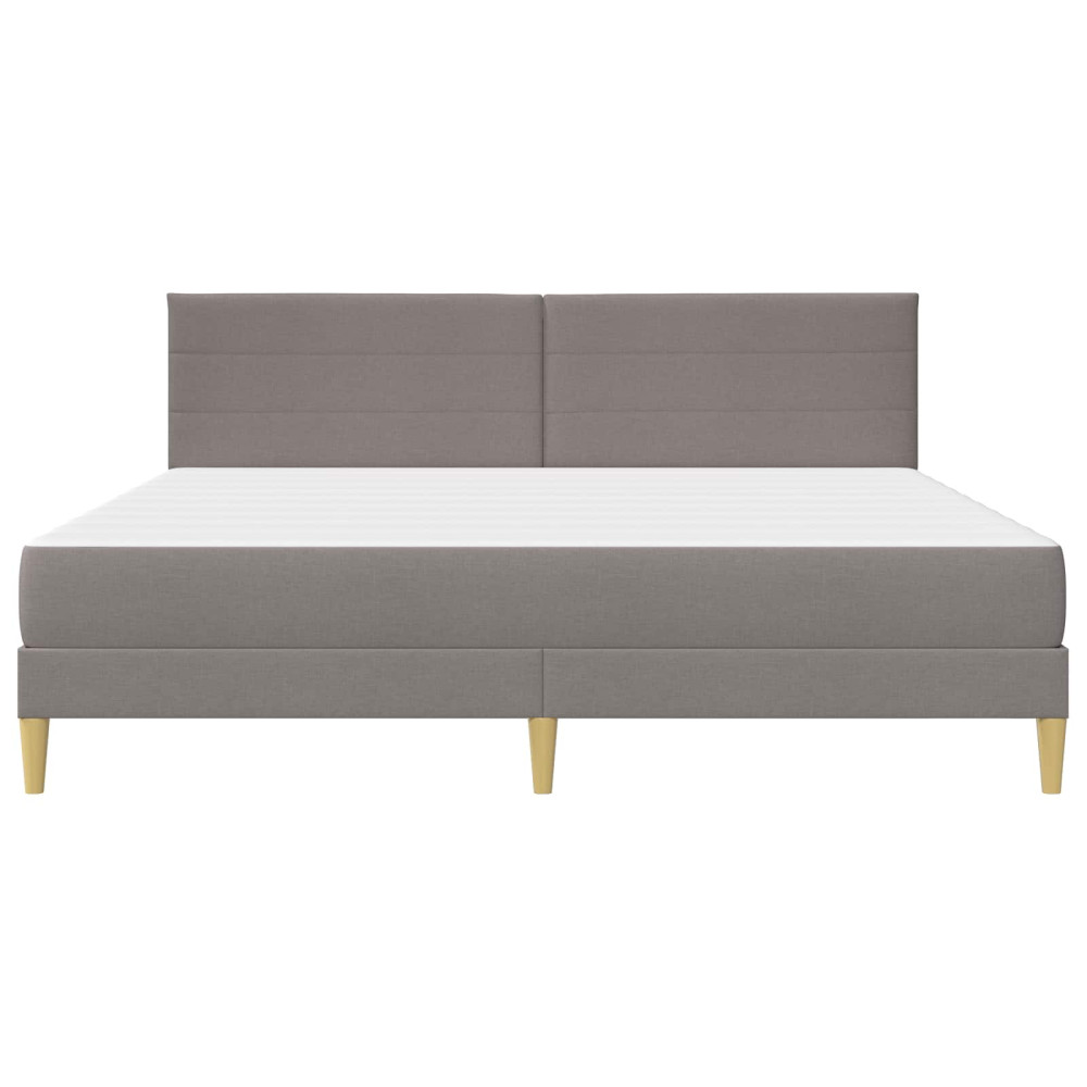 Produktbild för Sängram 200 x 200 cm Taupe