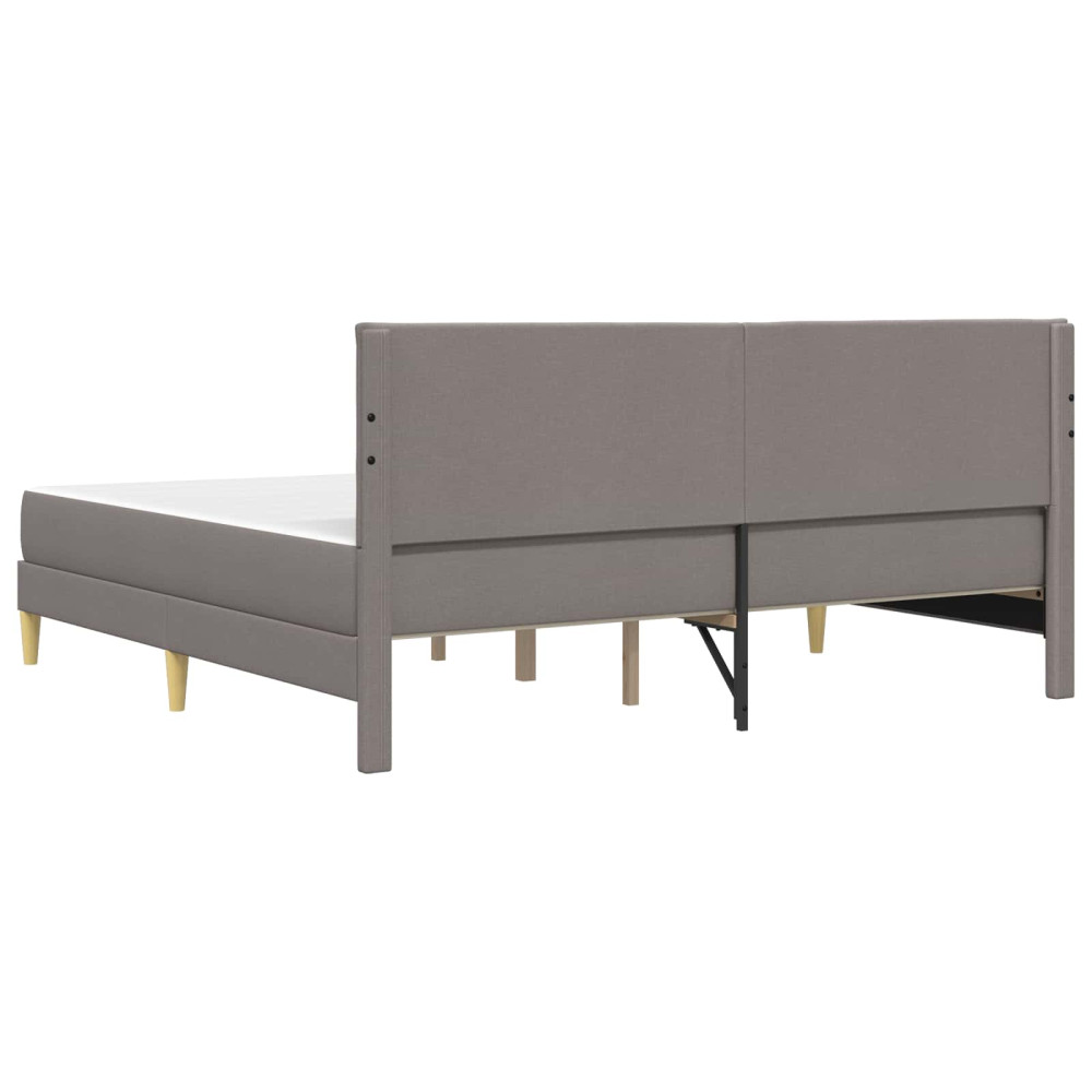 Produktbild för Sängram 200 x 200 cm Taupe