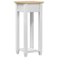 Produktbild för Växtställ Vit 30 x 30 x 73 cm Massiv furu