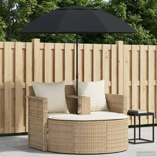 vidaXL Trädgårdsoffa med kudde 8 pcs Beige och krämvit konstrotting