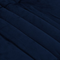 Produktbild för Vinter Täcke Quiltad Mörkblå 240 x 260 cm Mikrofiber