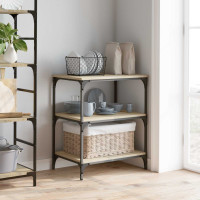 Produktbild för Köksvagn Sonoma-ek 60 x 41 x 76 cm Konstruerat trä