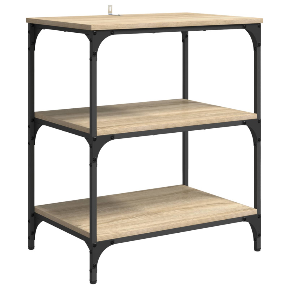 Produktbild för Köksvagn Sonoma-ek 60 x 41 x 76 cm Konstruerat trä