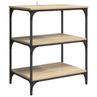 Produktbild för Köksvagn Sonoma-ek 60 x 41 x 76 cm Konstruerat trä