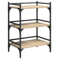 Produktbild för Köksvagn Sonoma-ek 50 x 35 x 75,5 cm Konstruerat trä