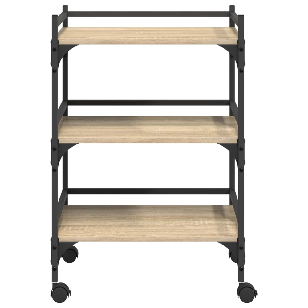 Produktbild för Köksvagn Sonoma-ek 50 x 35 x 75,5 cm Konstruerat trä