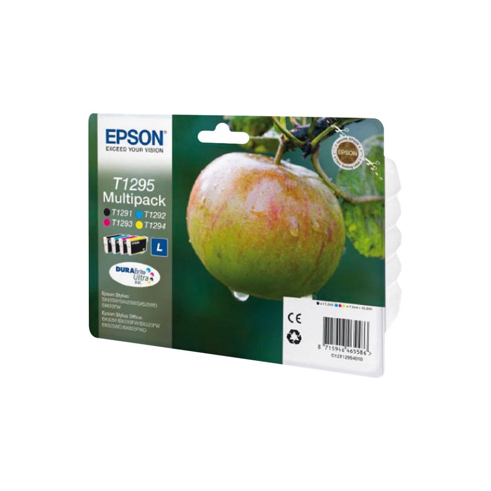 Produktbild för Epson T1295 Multipack - 4-pack - svart, gul, cyan, magenta - original - bläckpatron