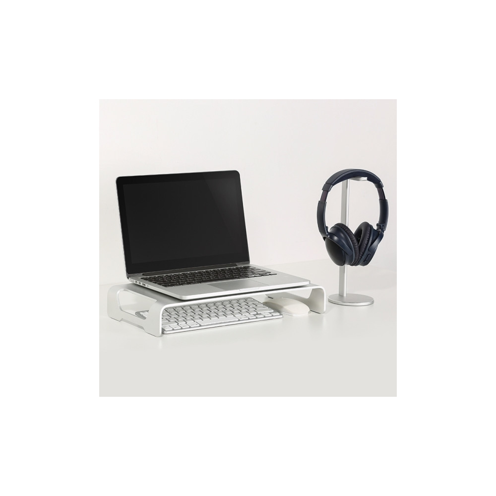 Produktbild för LogiLink Aluminum Tabletop Monitor Riser ställ - Ultrasmal - för bildskärm/bärbar dator