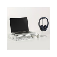 Produktbild för LogiLink Aluminum Tabletop Monitor Riser ställ - Ultrasmal - för bildskärm/bärbar dator