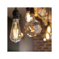 Produktbild för Shelly Vintage ST64, Smart glödlampa, Wi-Fi, Transparent, 80...