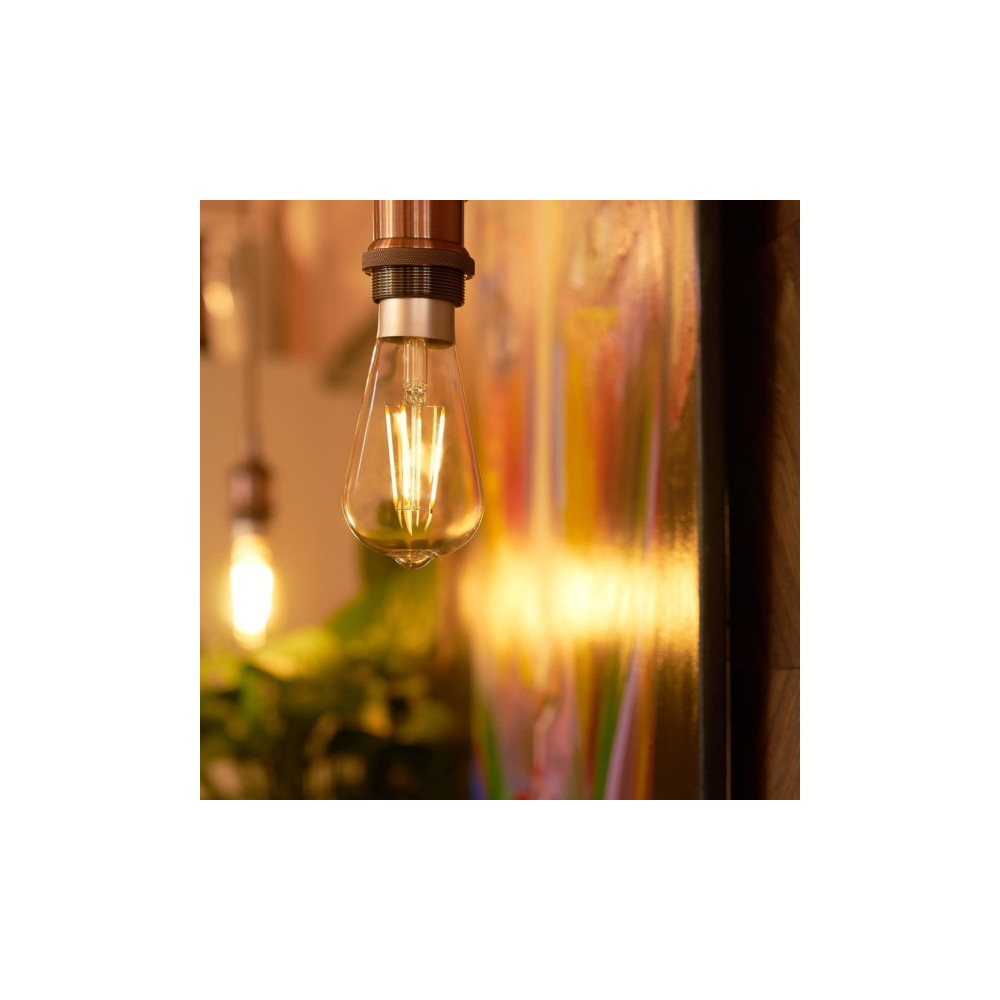 Produktbild för Shelly Vintage ST64, Smart glödlampa, Wi-Fi, Transparent, 80...