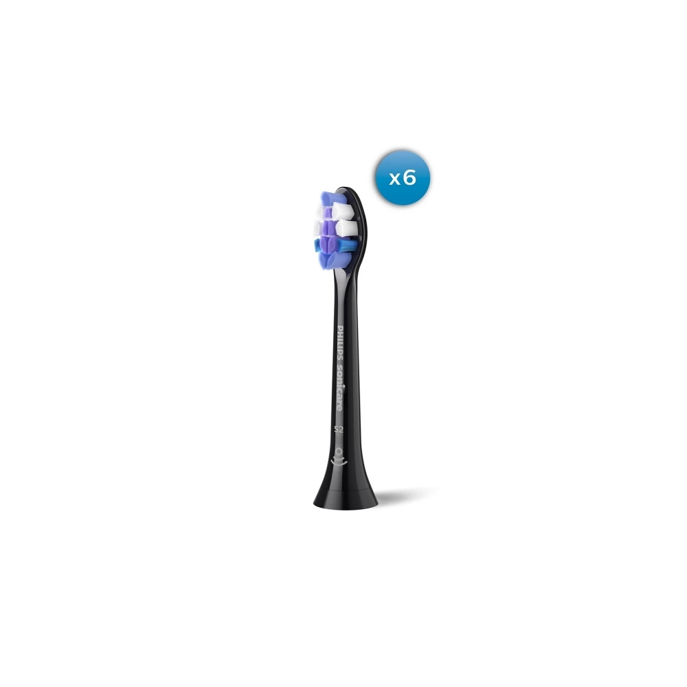 Produktbild för Philips Sonicare S2 Sensitive HX6056 - extra tandborsthuvud - svart