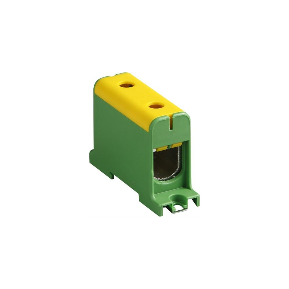 Produktbild för Genomgångsklämma enkel gul/grön 35–150mm² Cu/Al, 20 Nm (35–9...