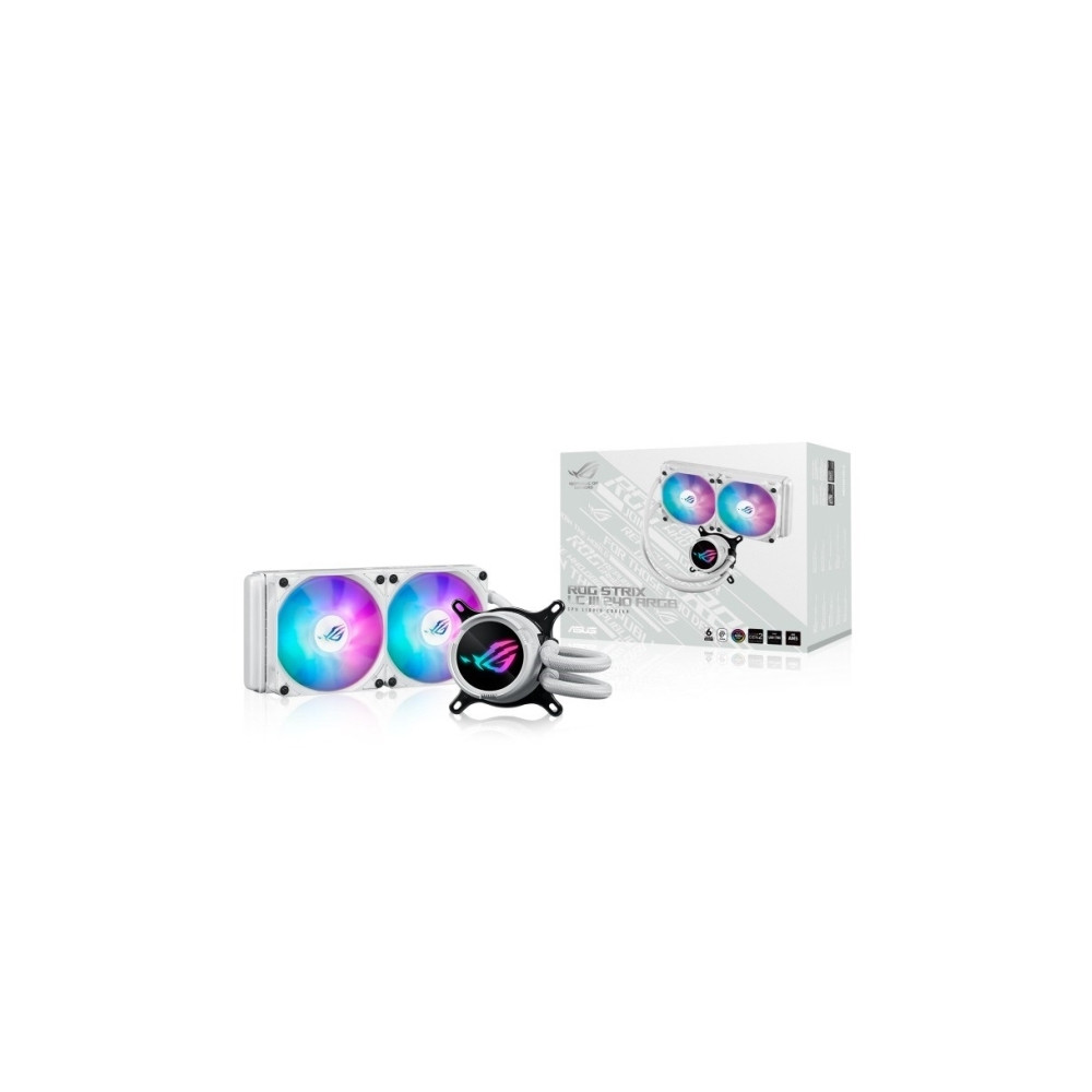 Produktbild för ASUS ROG STRIX LC III 240 ARGB - White Edition - kylsystem med vätska till processorn