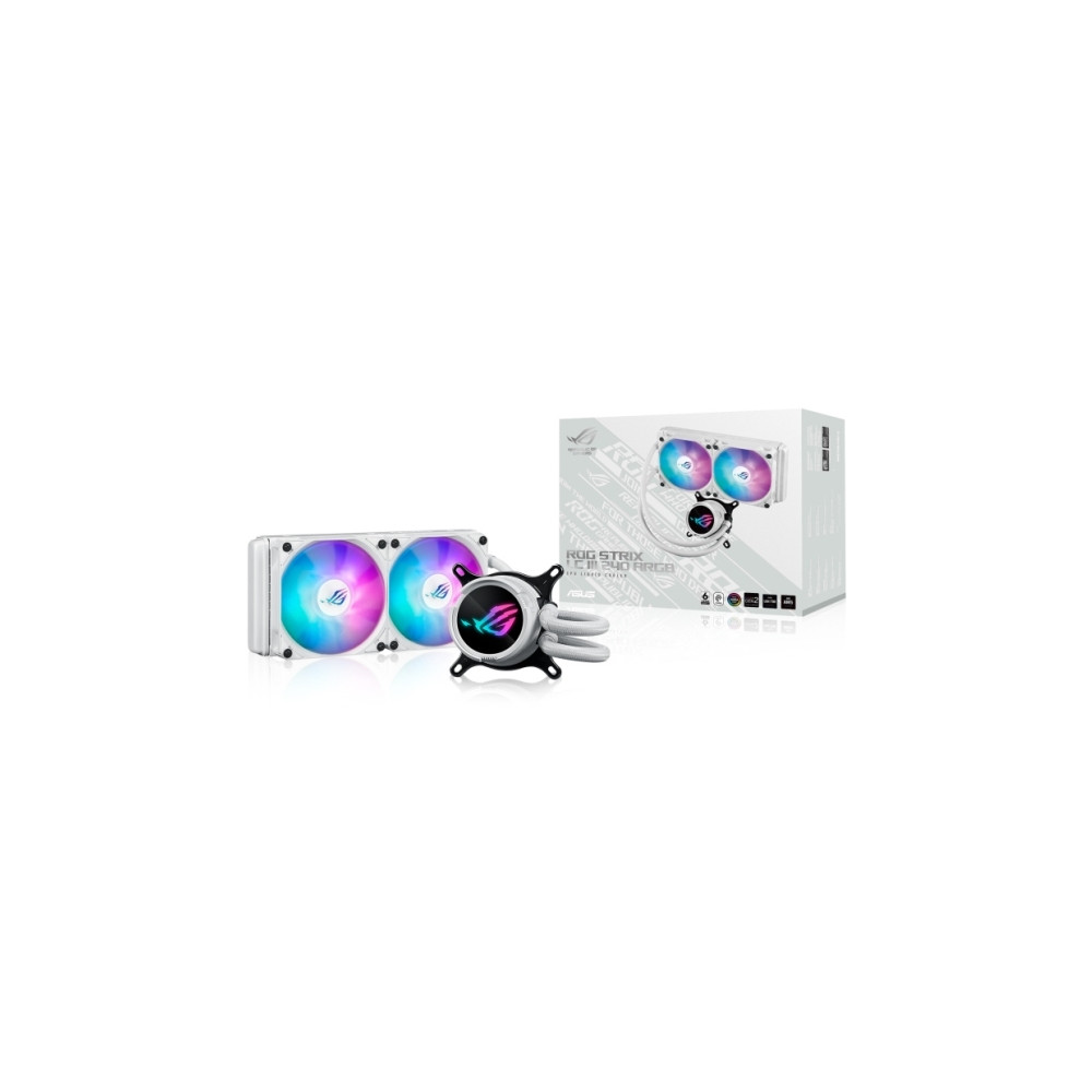 Produktbild för ASUS ROG STRIX LC III 240 ARGB - White Edition - kylsystem med vätska till processorn