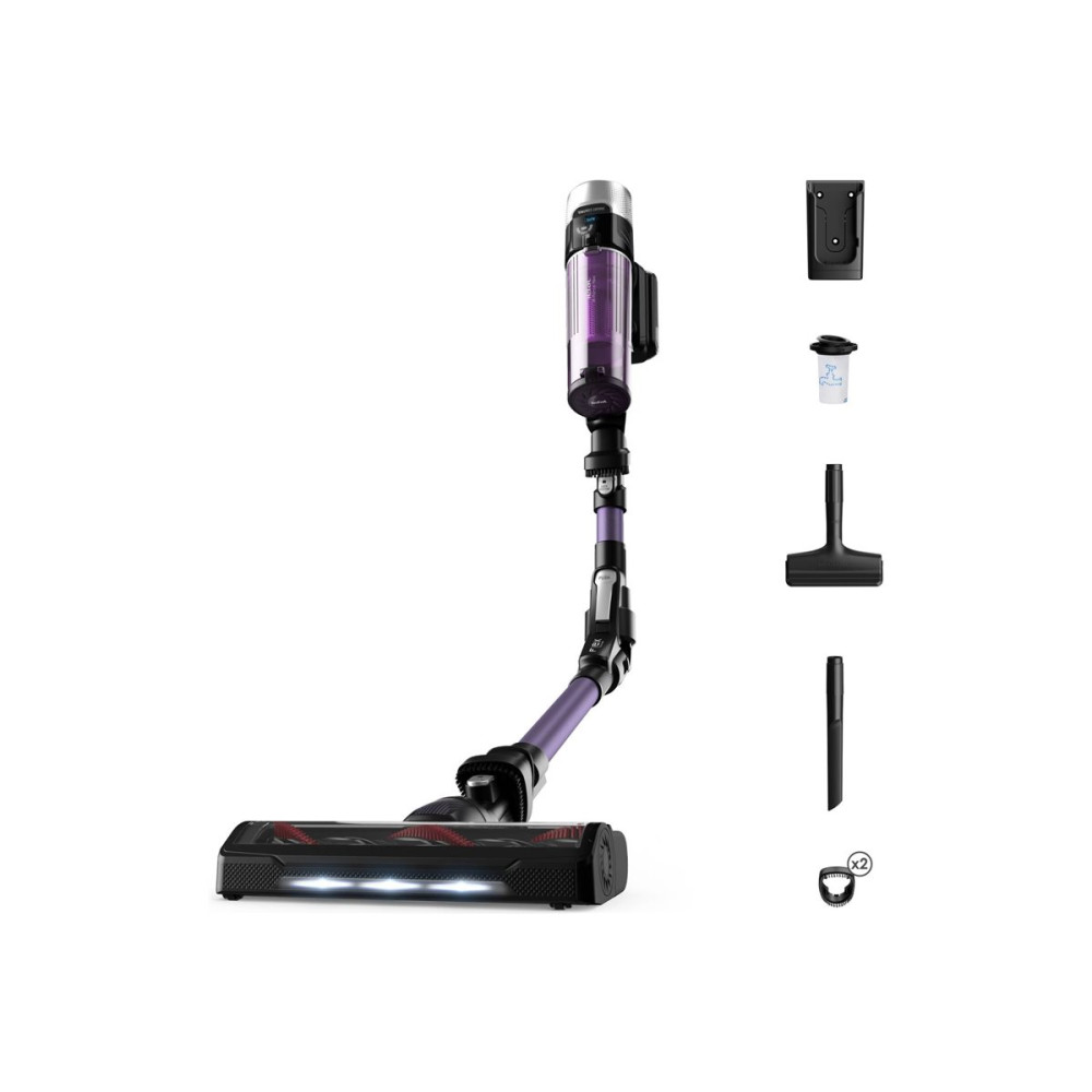 Produktbild för Tefal X-FORCE FLEX 9.60 Auto TY2039WO - dammsugare - sladdlös - skaft/handhållen - 1 batteri - svart/lila