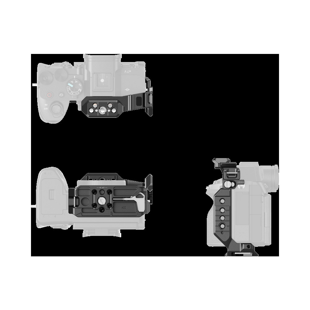 Produktbild för SmallRig 6023 "HawkLock" Quick Release Half Cage for Sony Alpha 7 V / 7R V / 7 IV