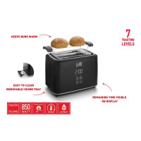 Produktbild för Fritel TO 2995, 2 skivor, Svart, Syntet, Knappar, Röra, LED,...