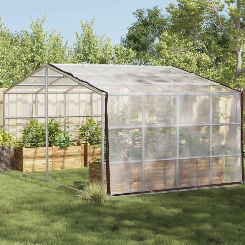 vidaXL Växtskydd Transparent 4 x 12 m PE