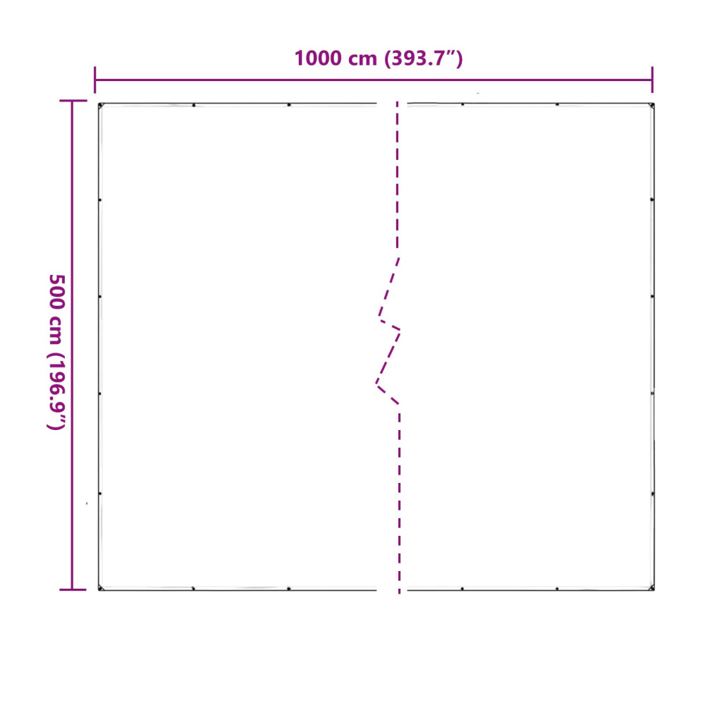 Produktbild för Växtskydd Transparent 5 x 10 m PVC