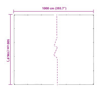 Produktbild för Växtskydd Transparent 5 x 10 m PVC
