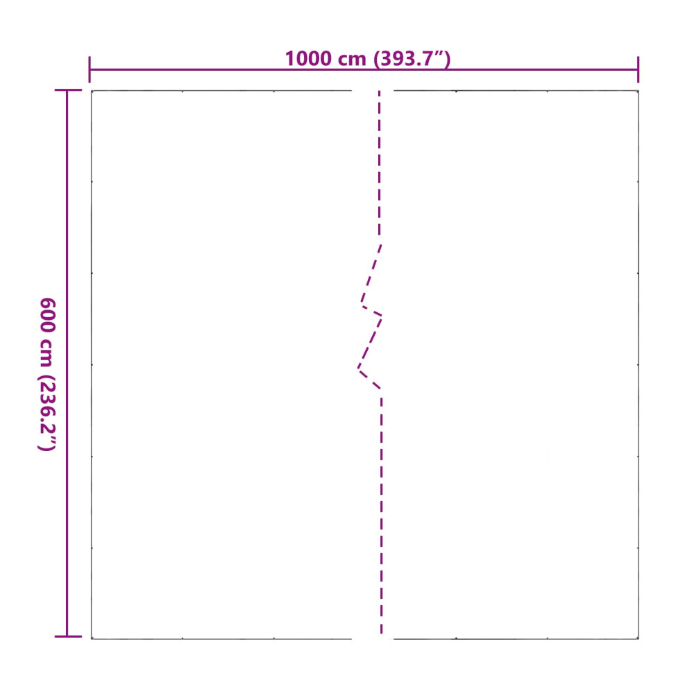 Produktbild för Växtskydd Transparent 6 x 10 m PVC