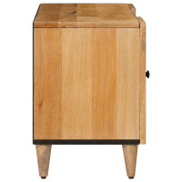 Produktbild för TV-skåp med hylla Naturfärg 105 x 33 x 46 cm Massivt mangoträ