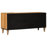 Produktbild för TV-skåp med hylla Naturfärg 105 x 33 x 46 cm Massivt mangoträ