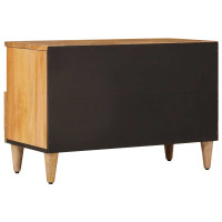 Produktbild för TV-skåp med låda Naturfärg 70 x 33 x 46 cm Massivt mangoträ
