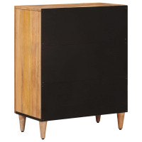 Produktbild för Sideboard Naturfärg 60 x 33 x 75 cm Massivt mangoträ