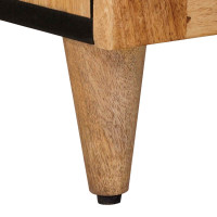 Produktbild för Sideboard Naturfärg 60 x 33 x 75 cm Massivt mangoträ