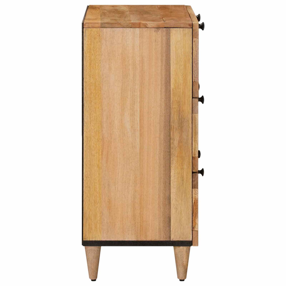 Produktbild för Sideboard Naturfärg 60 x 33 x 75 cm Massivt mangoträ