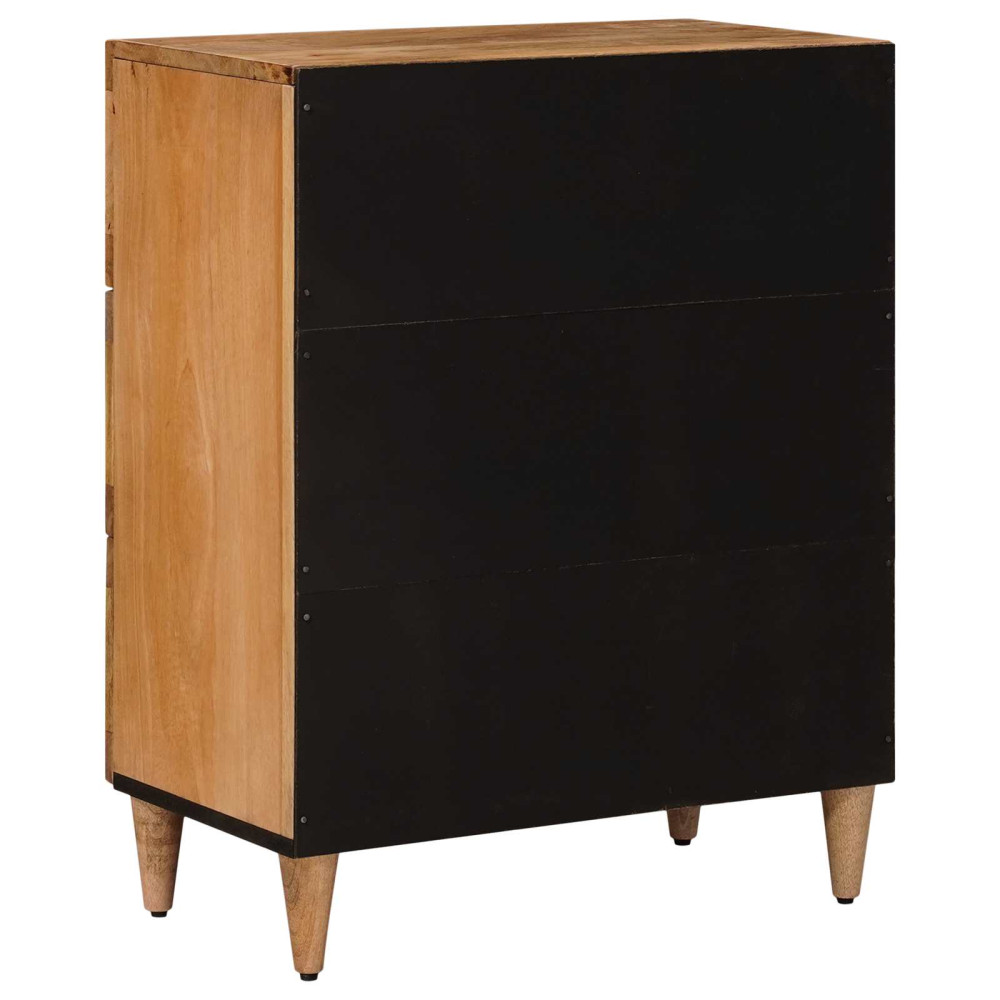 Produktbild för Sideboard Naturfärg 60 x 33 x 75 cm Massivt mangoträ