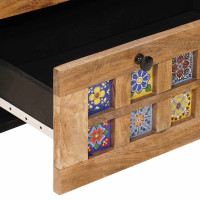 Produktbild för Sideboard Naturfärg 60 x 33 x 75 cm Massivt mangoträ