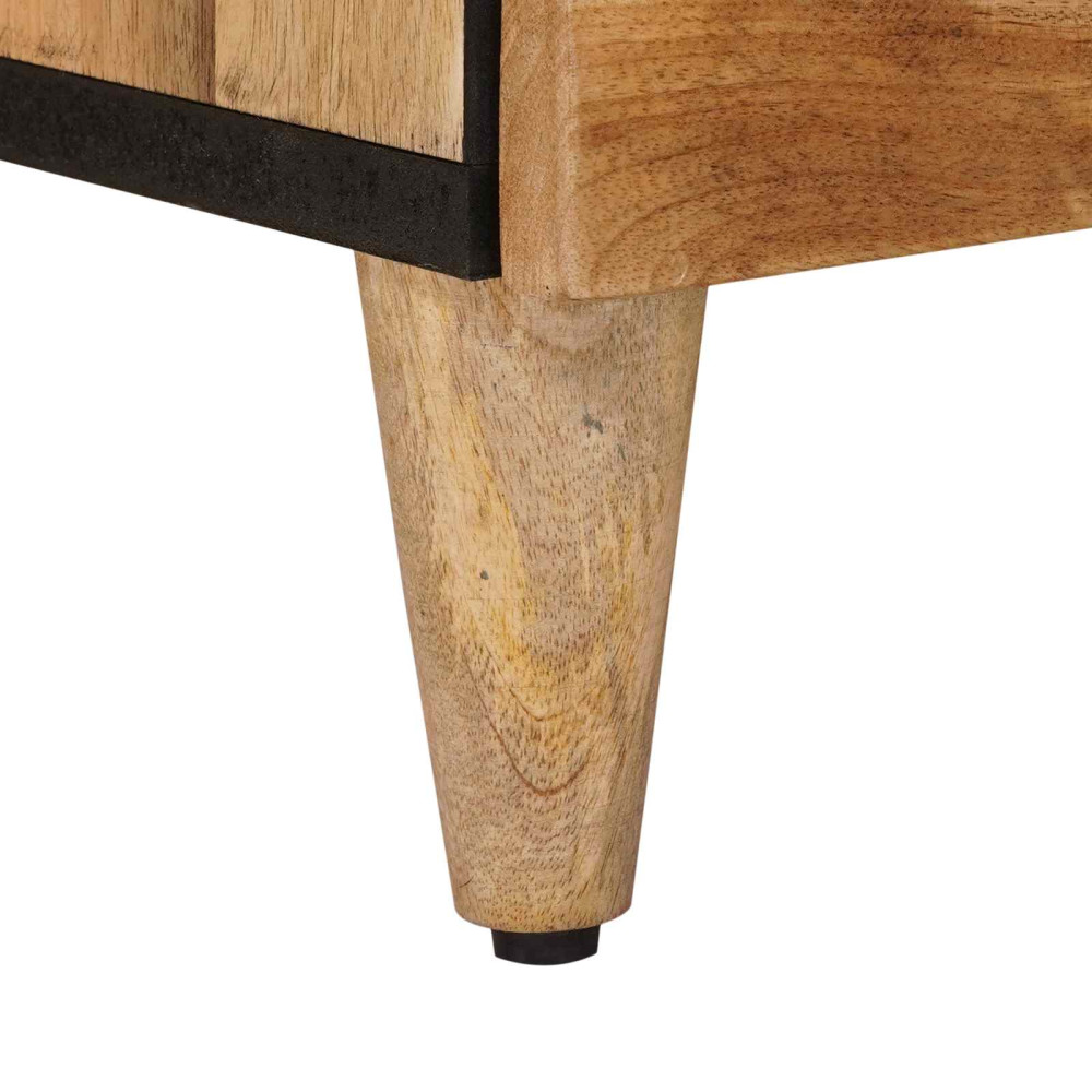 Produktbild för Sideboard Naturfärg 60 x 33 x 75 cm Massivt mangoträ