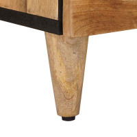Produktbild för Sideboard Naturfärg 60 x 33 x 75 cm Massivt mangoträ