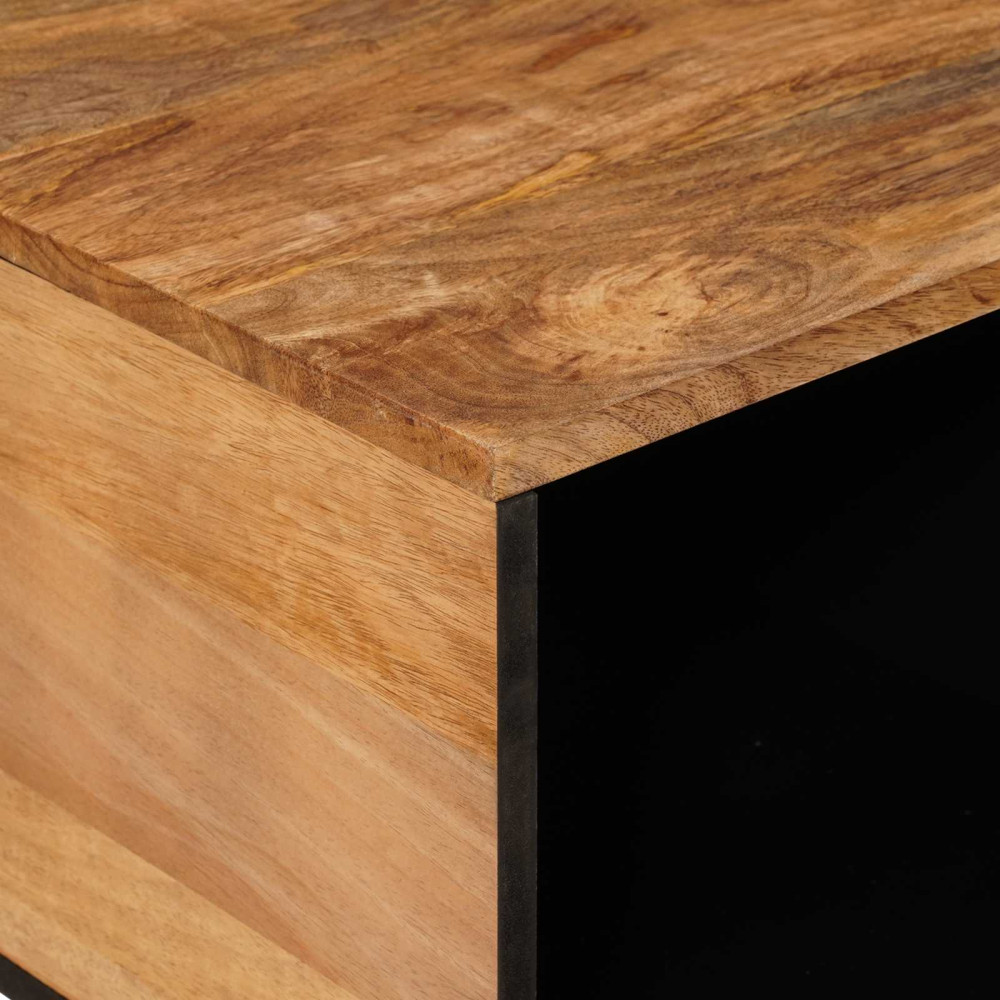 Produktbild för Kaffeebord Naturfärg 80 x 50 x 40 cm Massivt mangoträ