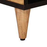 Produktbild för Kaffeebord Naturfärg 80 x 50 x 40 cm Massivt mangoträ