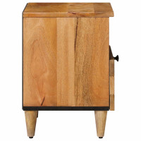 Produktbild för Nattduksbord Naturfärg 40 x 33 x 46 cm Massivt mangoträ