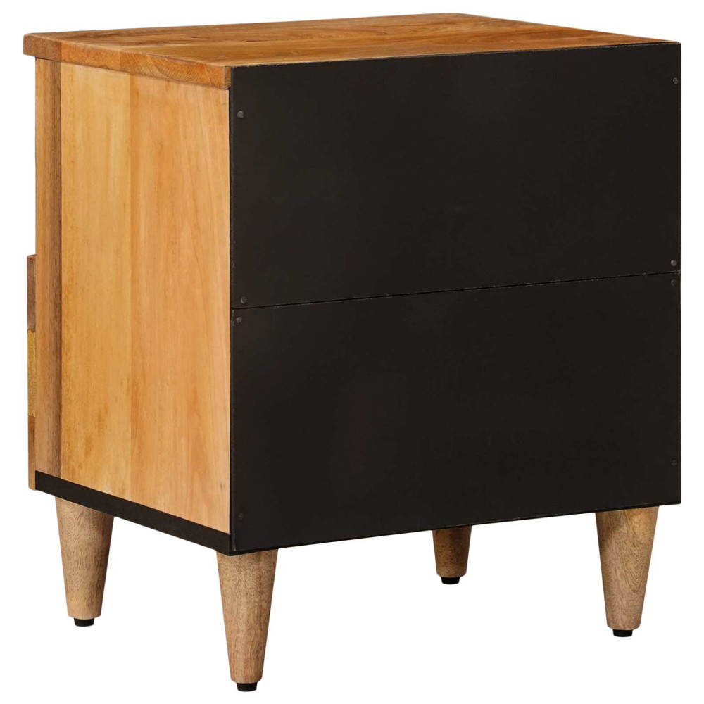 Produktbild för Nattduksbord Naturfärg 40 x 33 x 46 cm Massivt mangoträ