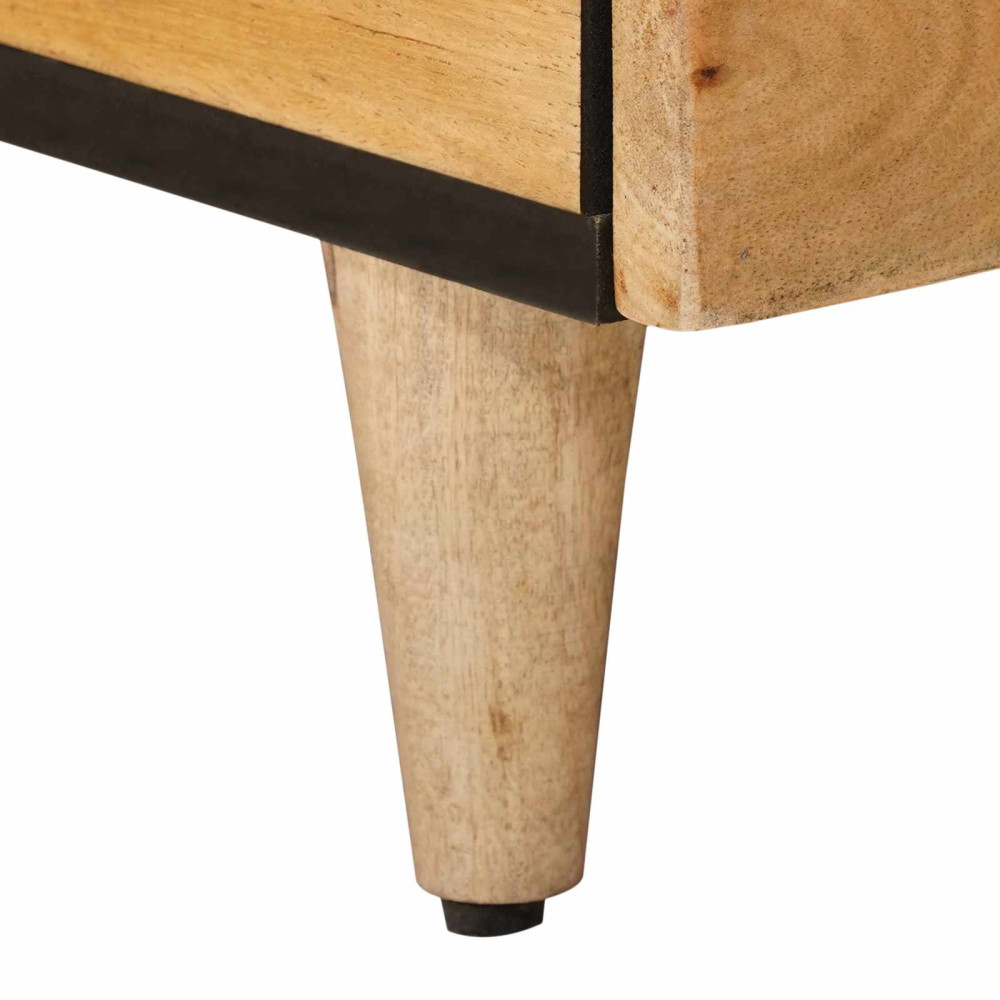 Produktbild för Kaffeebord med låda Naturfärg 80 x 54 x 40 cm Massivt mangoträ