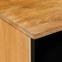 Produktbild för TV-skåp med låda Naturfärg 100 x 33 x 46 cm Massivt mangoträ