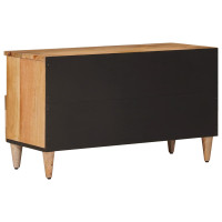 Produktbild för TV-skåp med låda Naturfärg 80 x 33 x 46 cm Massivt mangoträ