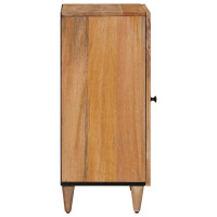 Produktbild för Sideboard med dörr Naturfärg 40 x 33 x 75 cm Massivt mangoträ