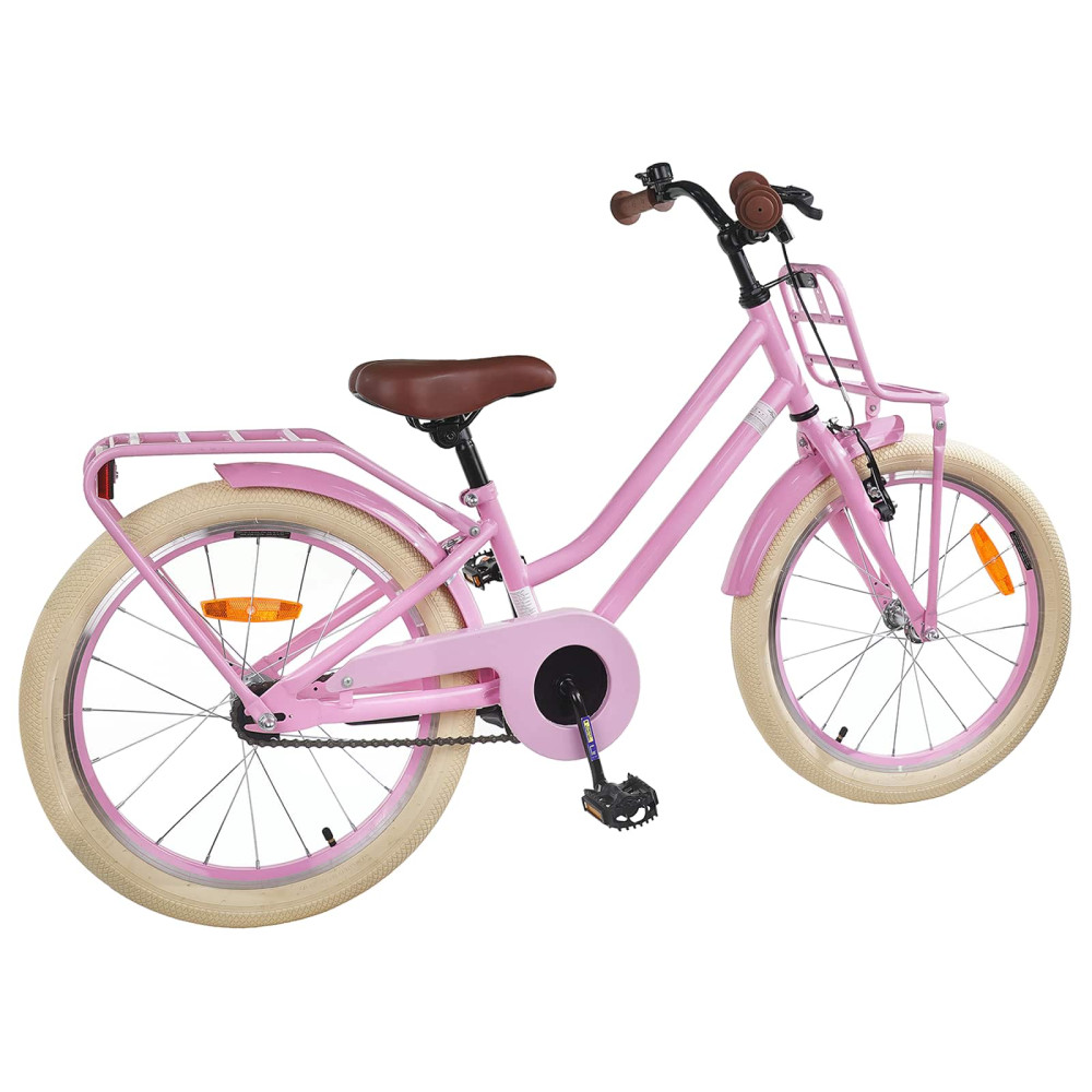 Produktbild för Barncykel 18 Tum för 5-7 år gamla Ljusrosa