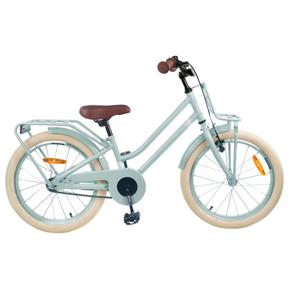 Produktbild för Barncykel 18 Tum för 5-7 år gamla Ljusgrön