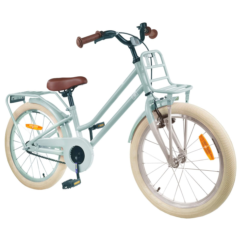 Produktbild för Barncykel 18 Tum för 5-7 år gamla Ljusgrön